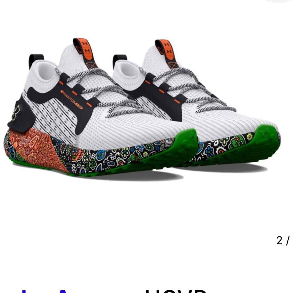 Under Armour HOVR Phantom 3 SE Day of the Dead Shoes. Size 9 Men/Size 10.5 Women